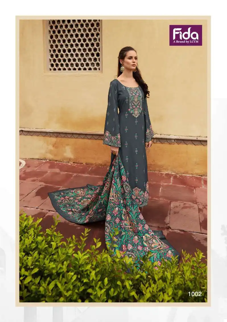 Fida Zerina Pashmina Wholesale Winter Wear Salwar Suit Catalog — Wholesale Salwar Suits, MPA wholesale from Surat — view 6