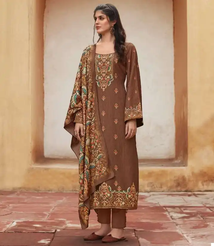 Fida Zerina Pashmina Wholesale Winter Wear Salwar Suit Catalog — Wholesale Salwar Suits, MPA wholesale from Surat — view 1
