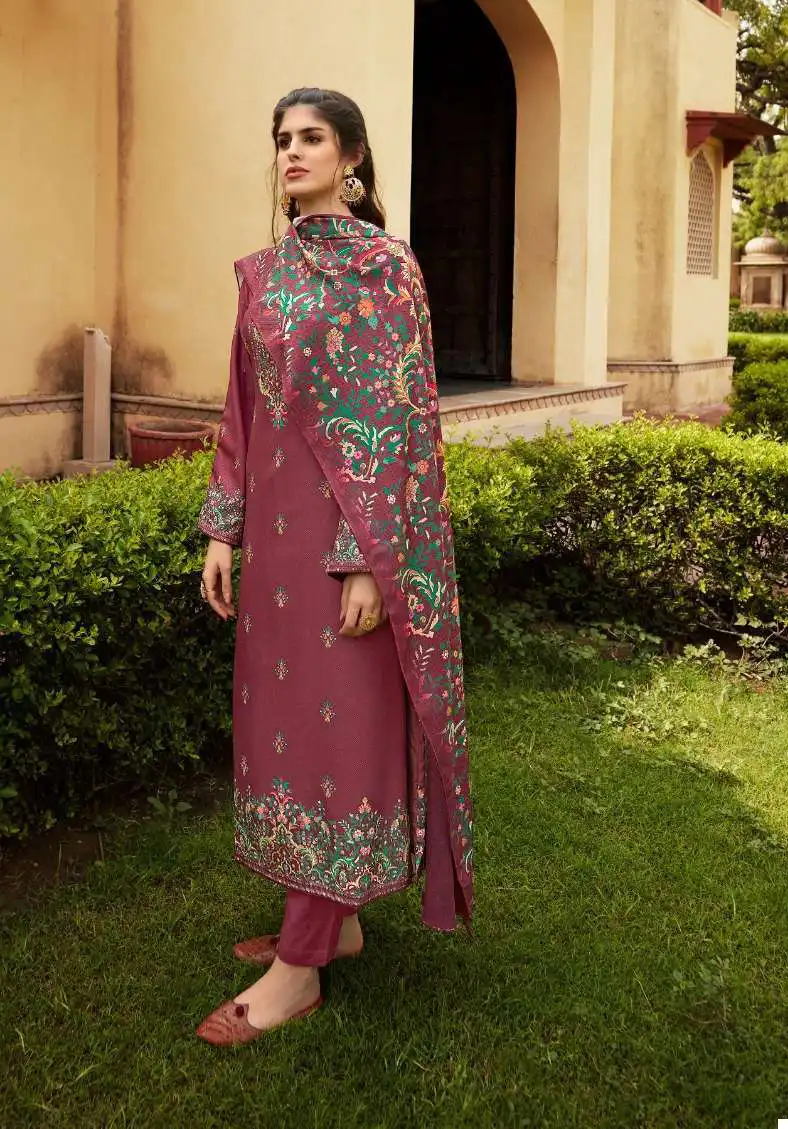 Fida Zerina Pashmina Wholesale Winter Wear Salwar Suit Catalog — Wholesale Salwar Suits, MPA wholesale from Surat - Gallery Image 3