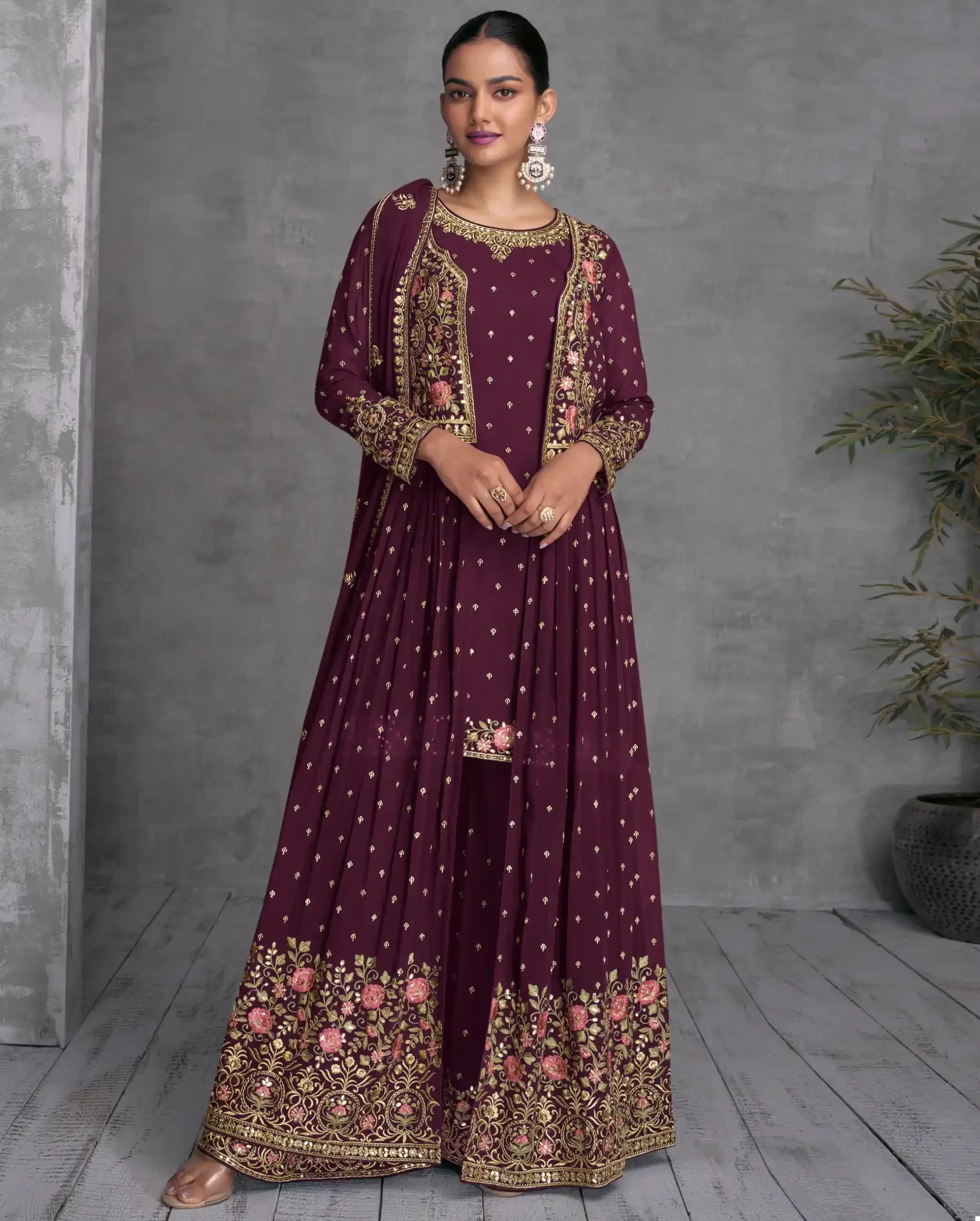 Gulkayra Zohana Real Georgette Wholesale Readymade Designer Suit Catalog — Wholesale Salwar Suits, MPA wholesale from Surat — view 1