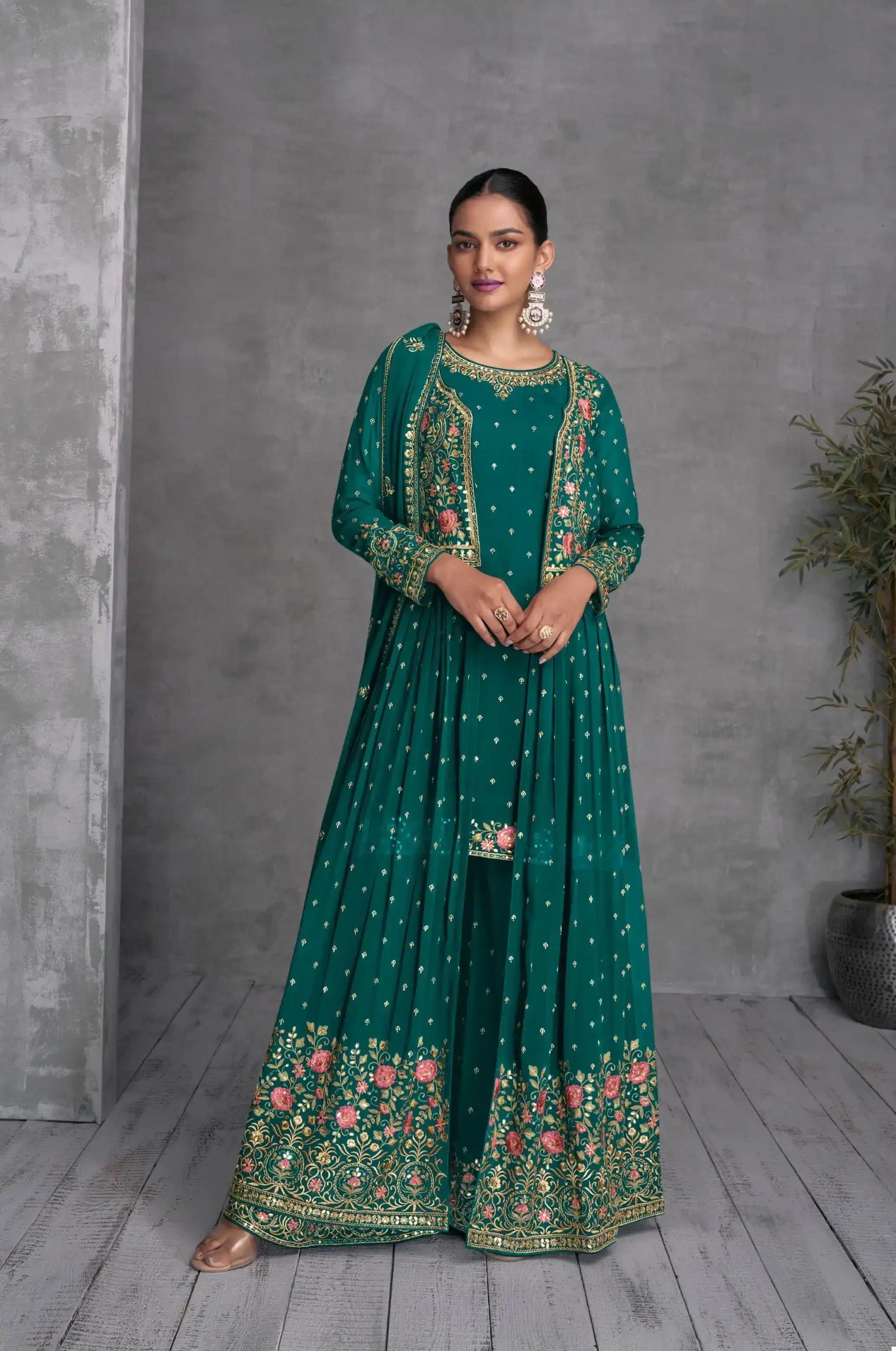 Gulkayra Zohana Real Georgette Wholesale Readymade Designer Suit Catalog — Wholesale Salwar Suits, MPA wholesale from Surat - Gallery Image 4