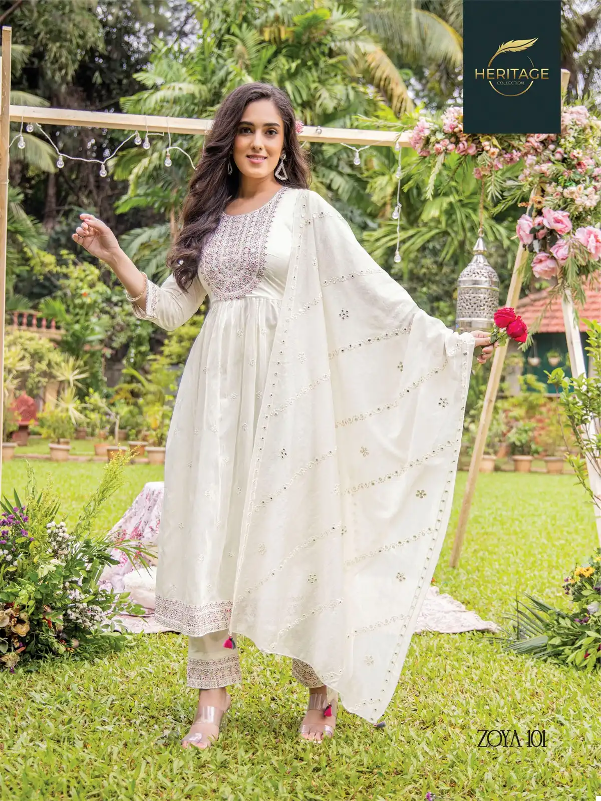 Heritage Zoya Premium Chanderi Silk Wholesale Readymade Suits Catalog — Wholesale Salwar Suits, MPA wholesale from Surat - Gallery Image 4
