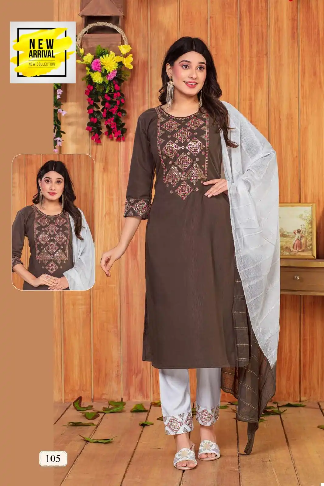 Golden Zoya Vol 1 Premium Viscose Wholesale Designer Readymade Salwar Suit Catalog — Wholesale Salwar Suits, MPA wholesale from Surat - Gallery Image 4
