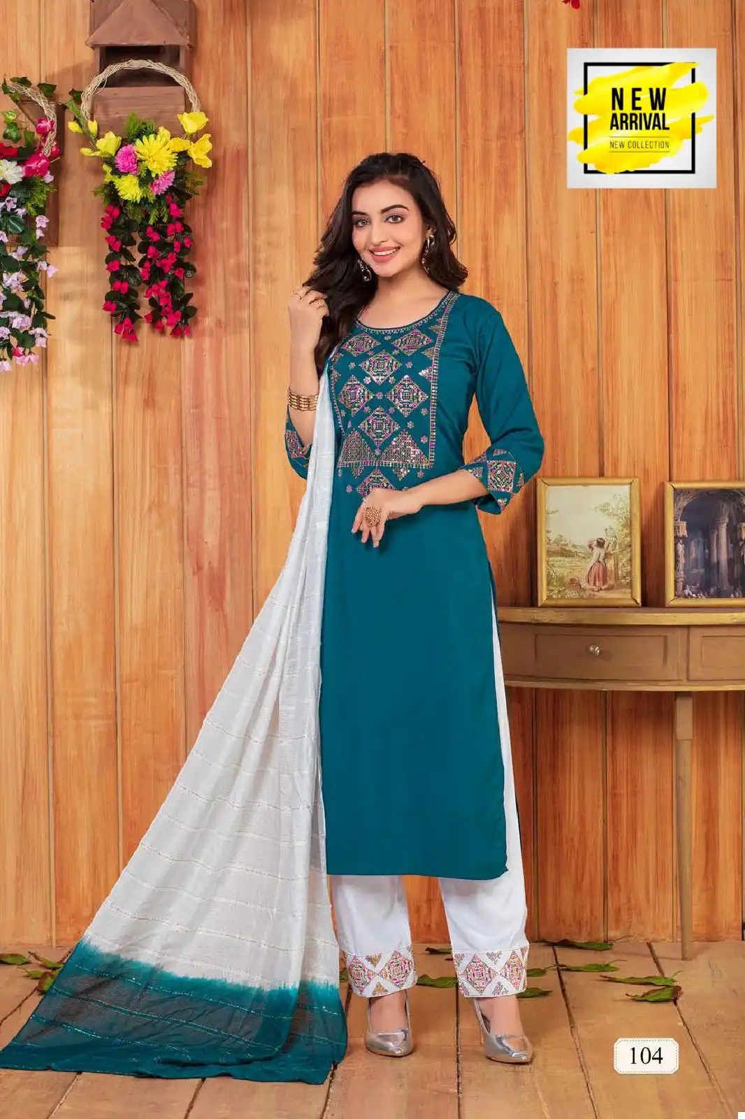 Golden Zoya Vol 1 Premium Viscose Wholesale Designer Readymade Salwar Suit Catalog — Wholesale Salwar Suits, MPA wholesale from Surat - Gallery Image 5