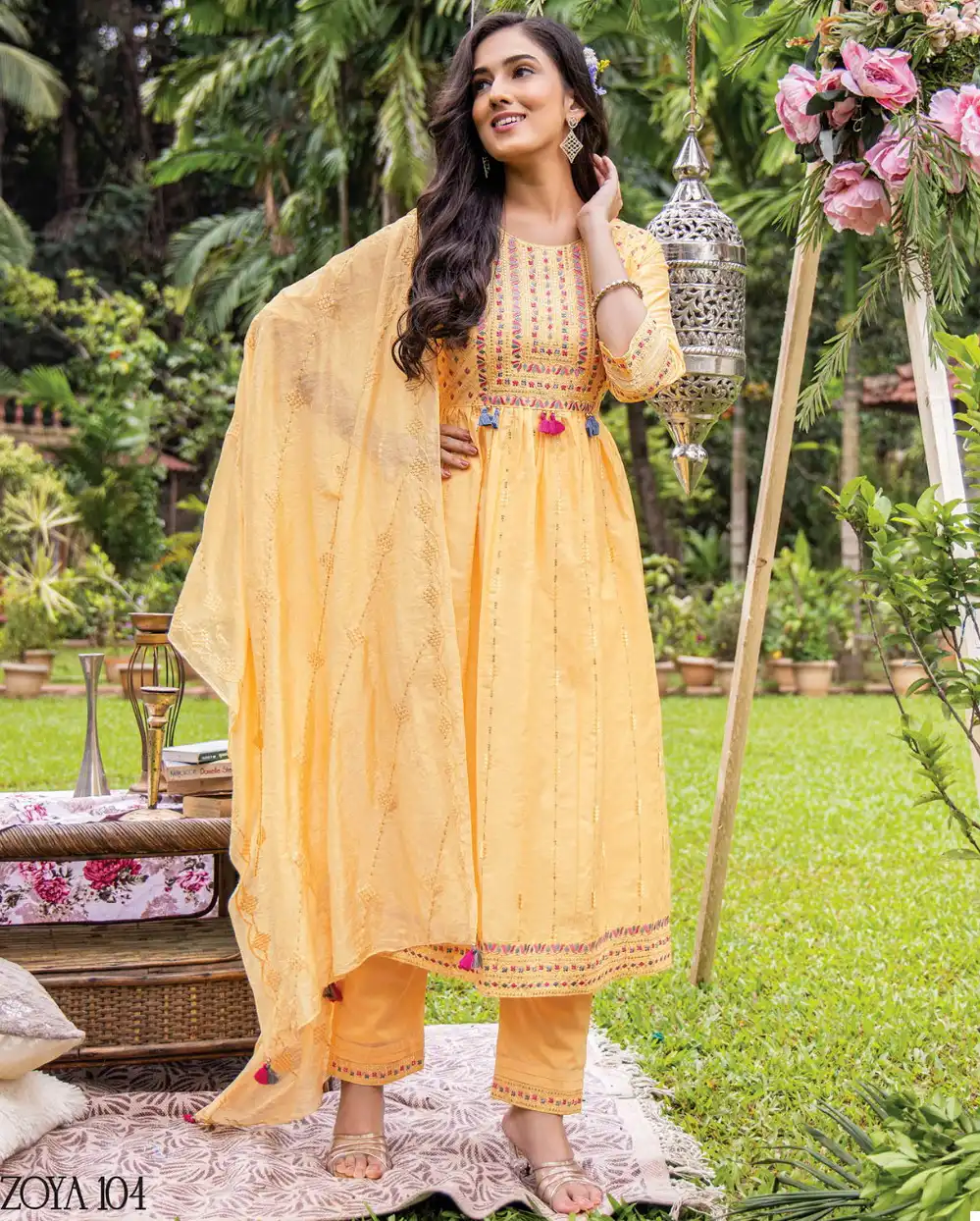 Heritage Zoya Premium Chanderi Silk Wholesale Readymade Suits Catalog — Wholesale Salwar Suits, MPA wholesale from Surat — view 1