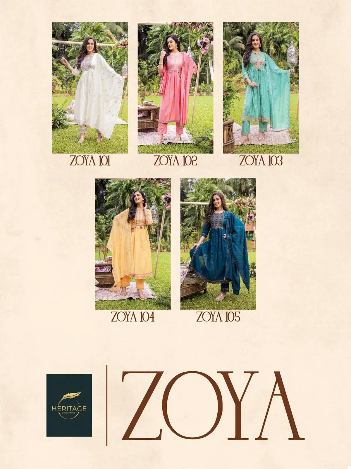Heritage Zoya Premium Chanderi Silk Wholesale Readymade Suits Catalog — Wholesale Salwar Suits, MPA wholesale from Surat — view 6