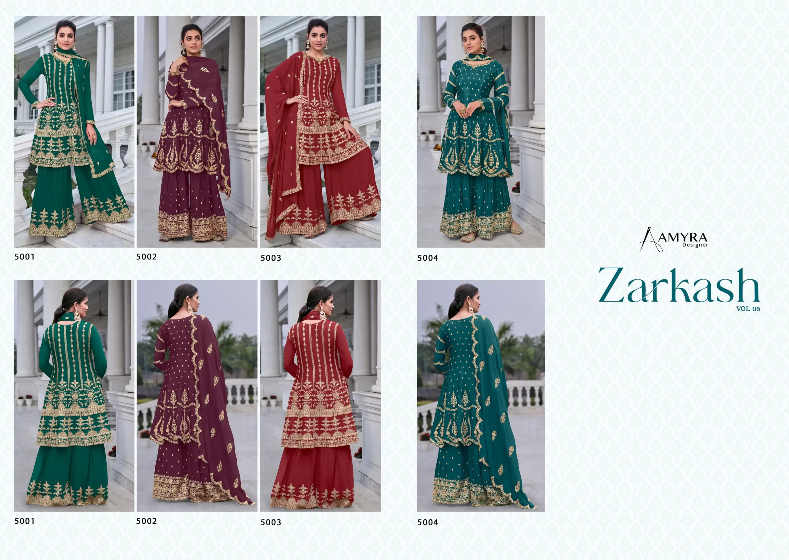 Amyra Designer Zarkash Vol 5 Heavy Blooming Chinon Silk Wholesale Designer Readymade Salwar Suit Catalog — Wholesale Salwar Suits, MPA wholesale from Surat — view 5