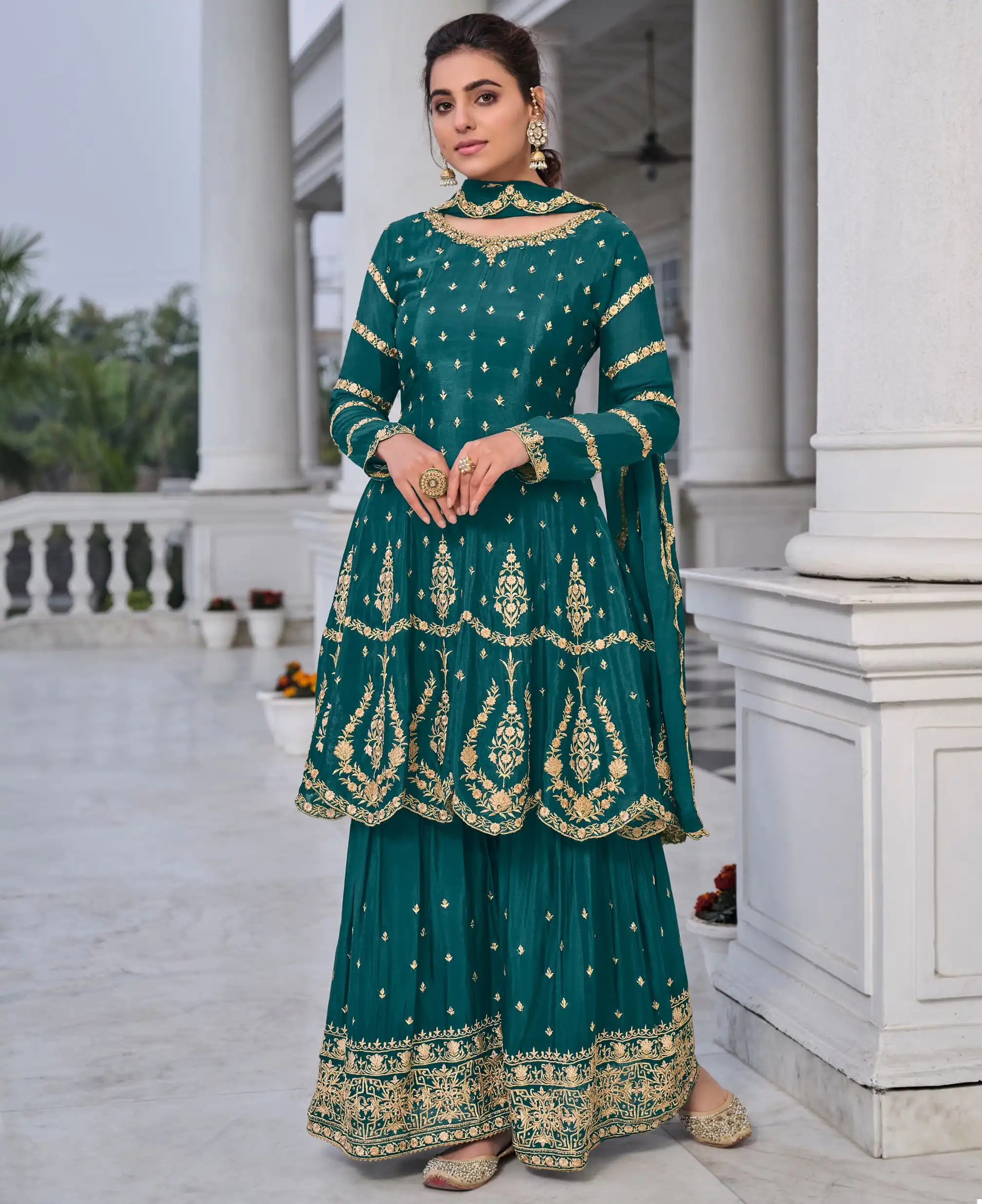 Amyra Designer Zarkash Vol 5 Heavy Blooming Chinon Silk Wholesale Designer Readymade Salwar Suit Catalog — Wholesale Salwar Suits, MPA wholesale from Surat — view 1