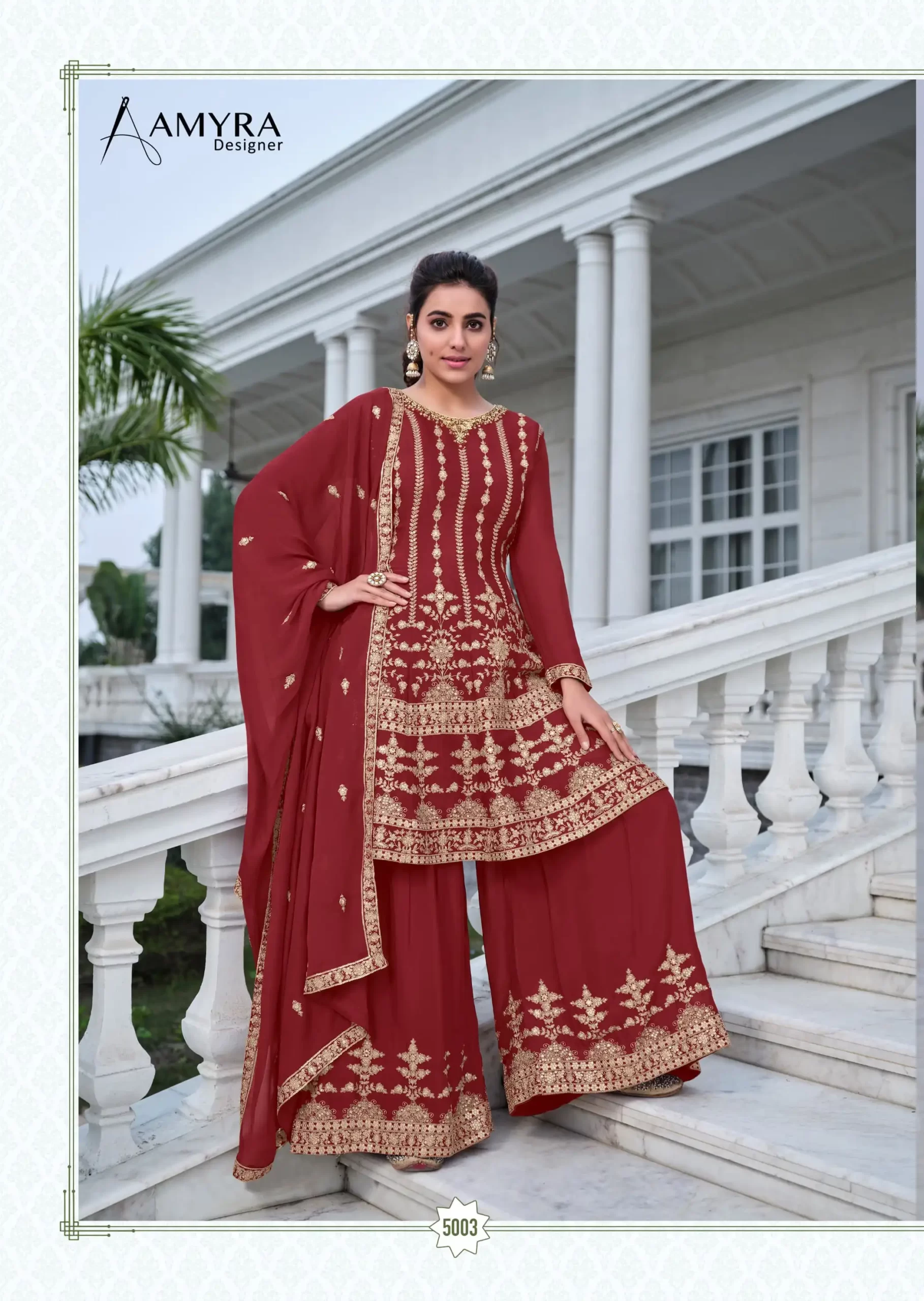 Amyra Designer Zarkash Vol 5 Heavy Blooming Chinon Silk Wholesale Designer Readymade Salwar Suit Catalog — Wholesale Salwar Suits, MPA wholesale from Surat - Gallery Image 3