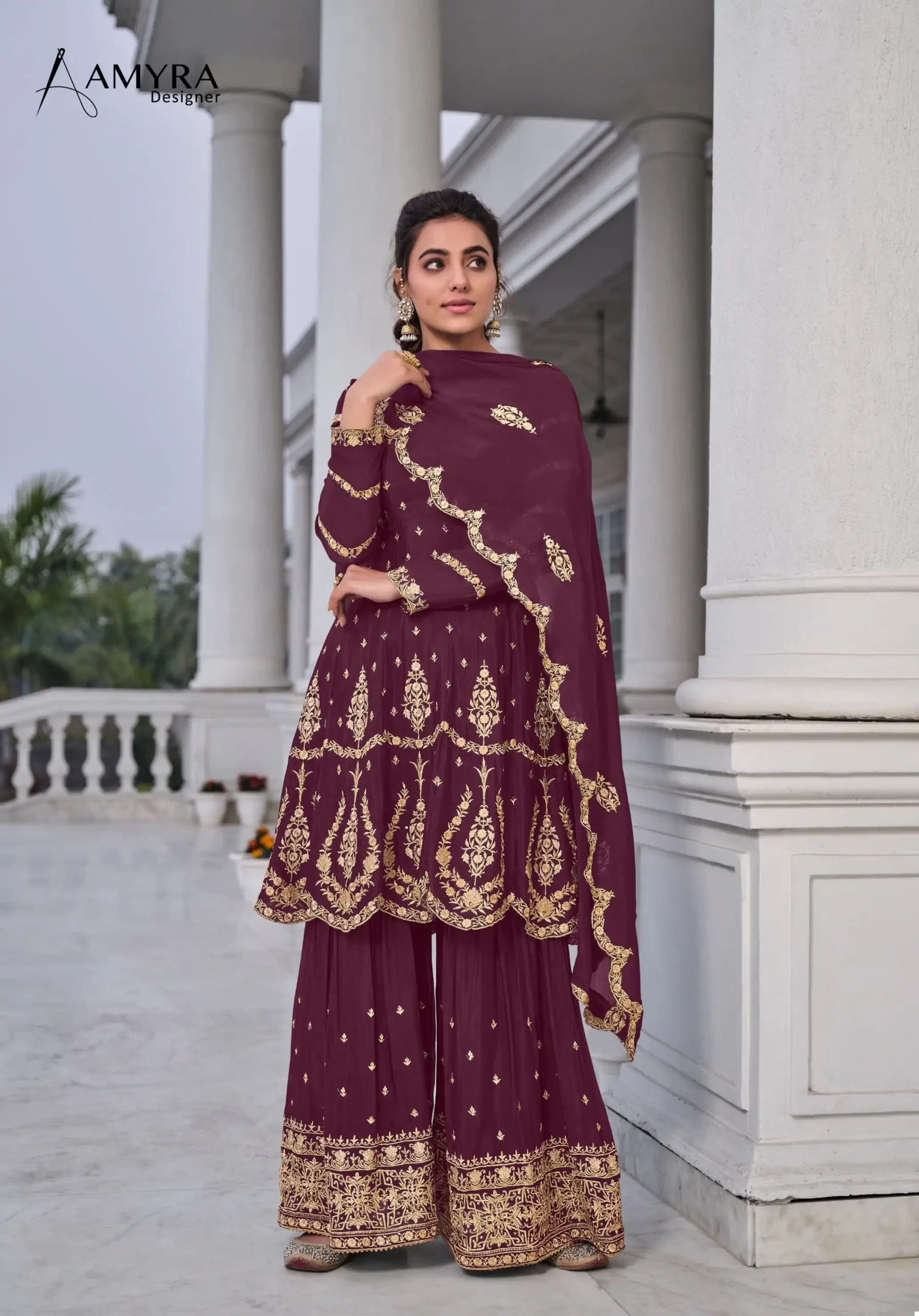 Amyra Designer Zarkash Vol 5 Heavy Blooming Chinon Silk Wholesale Designer Readymade Salwar Suit Catalog — Wholesale Salwar Suits, MPA wholesale from Surat - Gallery Image 4
