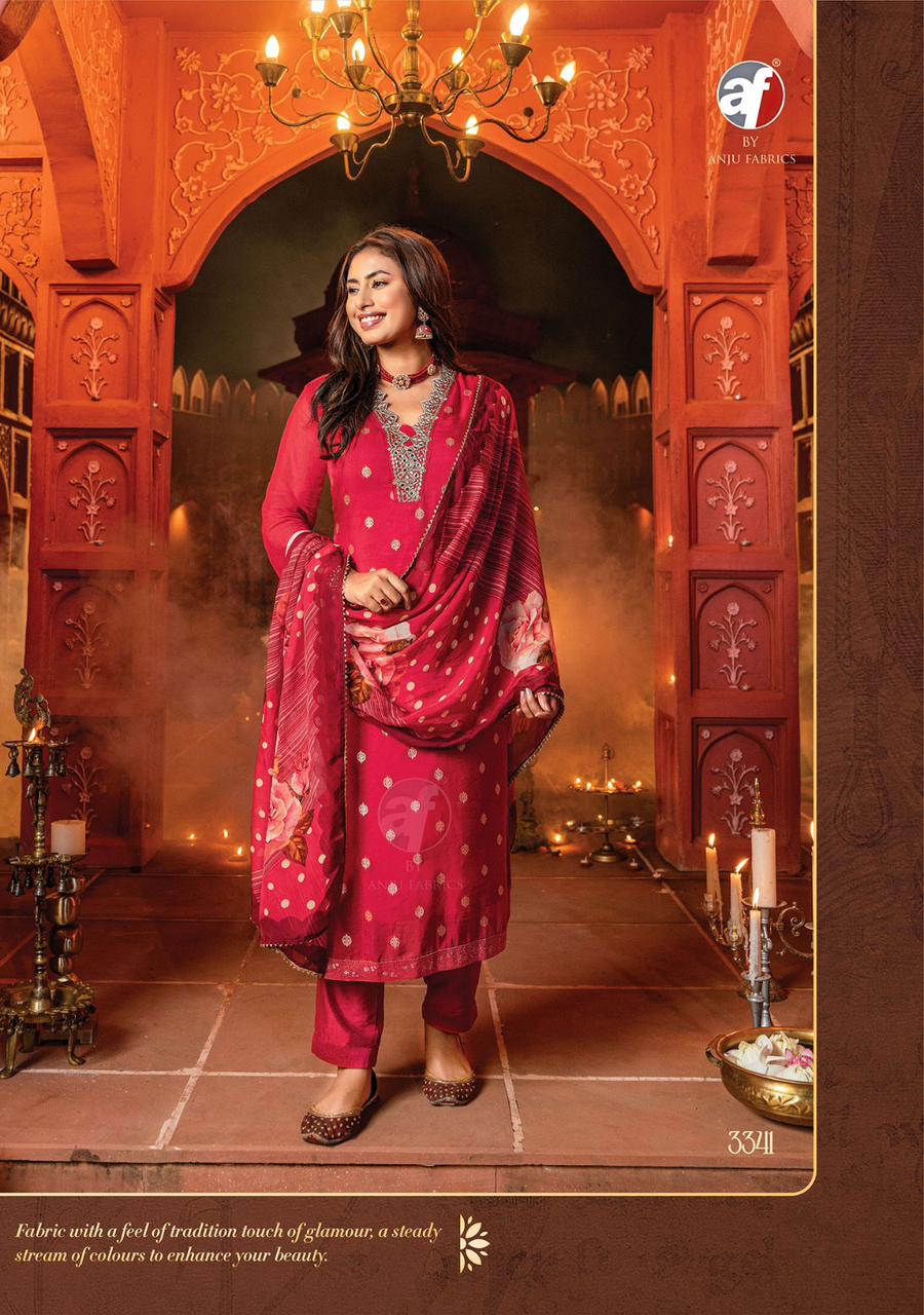 Anju Fabrics Sahiba Vol 3 Organza Wholesale Designer Readymade Salwar Suit Catalog — Wholesale Salwar Suits, MPA wholesale from Surat - Gallery Image 4
