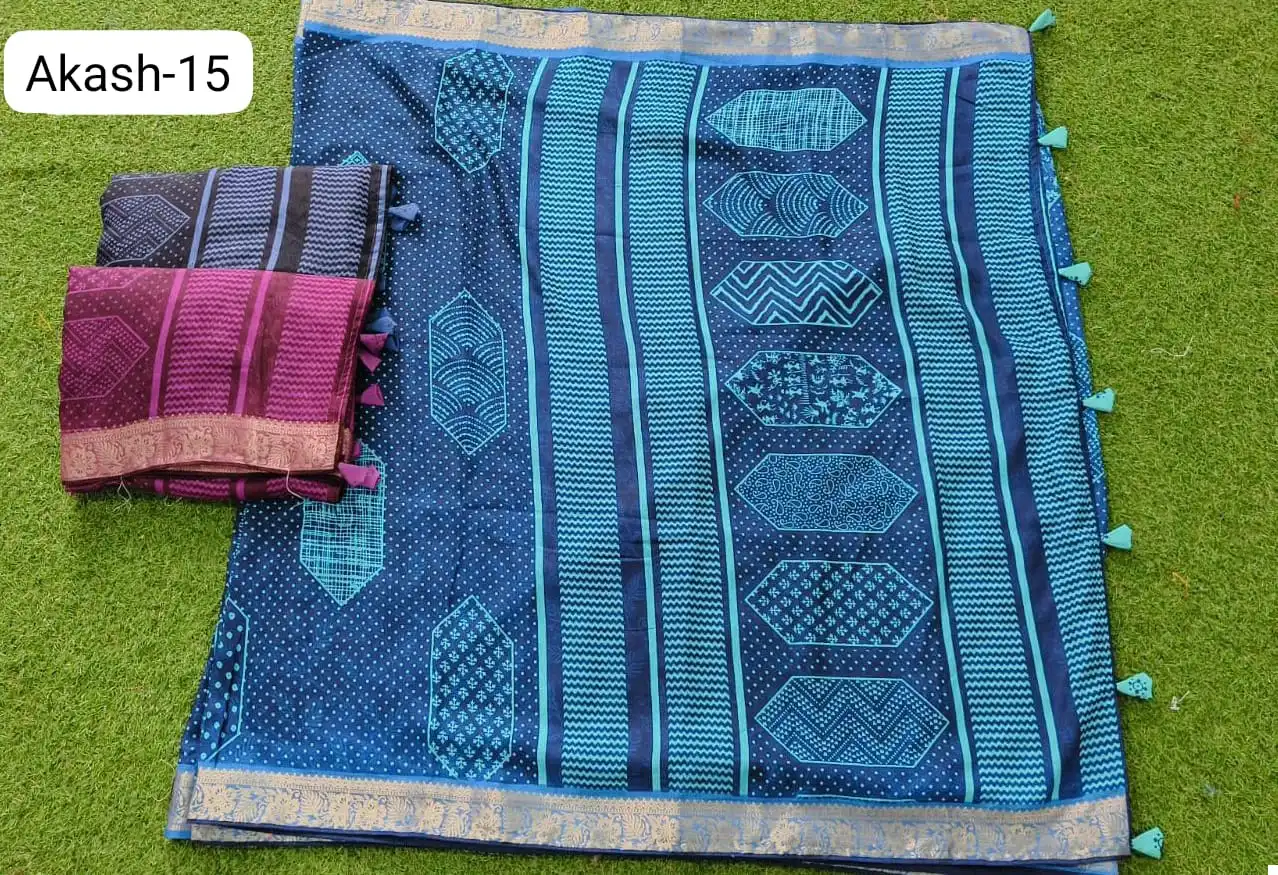 Vardan Ethnic Akaash 15 Dolla Silk Wholesale Sarees Catalog — Wholesale Sarees, MPA wholesale from Surat — view 4