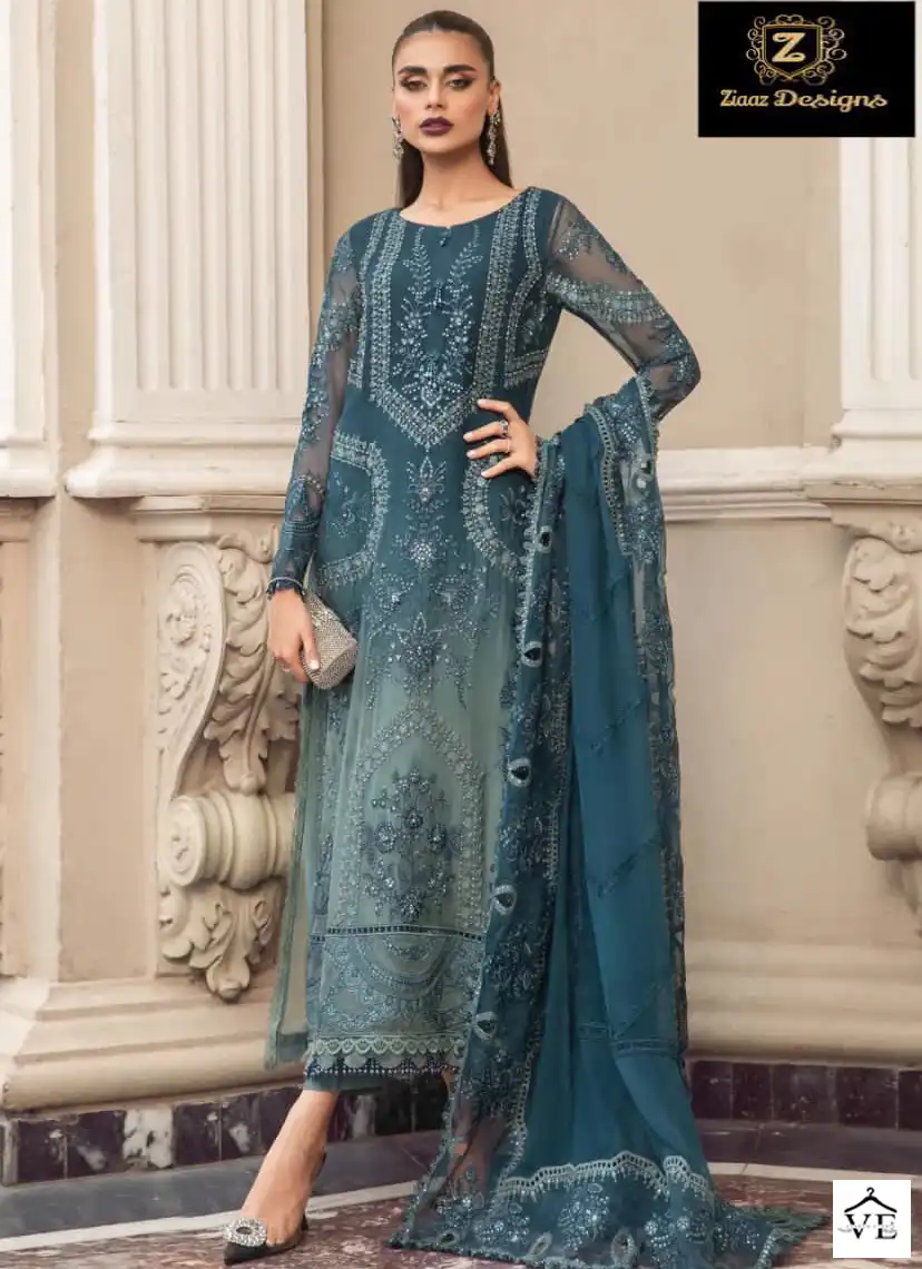Ziaaz Code 359 Georgette Wholesale Designer Pakistani Salwar Suit — Wholesale Salwar Suits, MPA wholesale from Surat — view 1