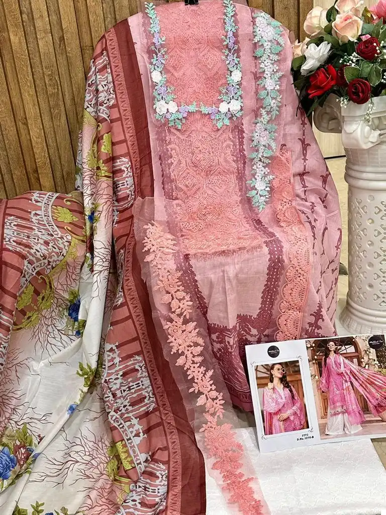 Mehboob Tex 1216 Pure Cotton Wholesale Pakistani Salwar Suits Catalog — Wholesale Salwar Suits, MPA wholesale from Surat - Gallery Image 9