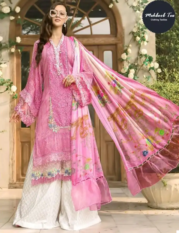 Mehboob Tex 1216 Pure Cotton Wholesale Pakistani Salwar Suits Catalog — Wholesale Salwar Suits, MPA wholesale from Surat — view 1