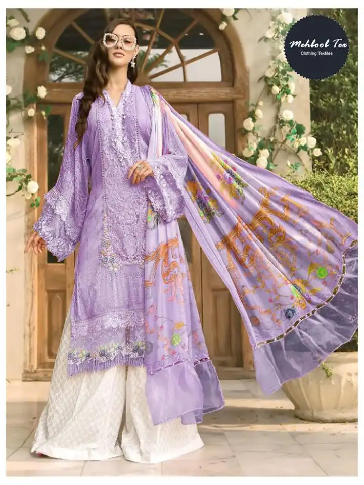Mehboob Tex 1216 Pure Cotton Wholesale Pakistani Salwar Suits Catalog — Wholesale Salwar Suits, MPA wholesale from Surat - Gallery Image 3
