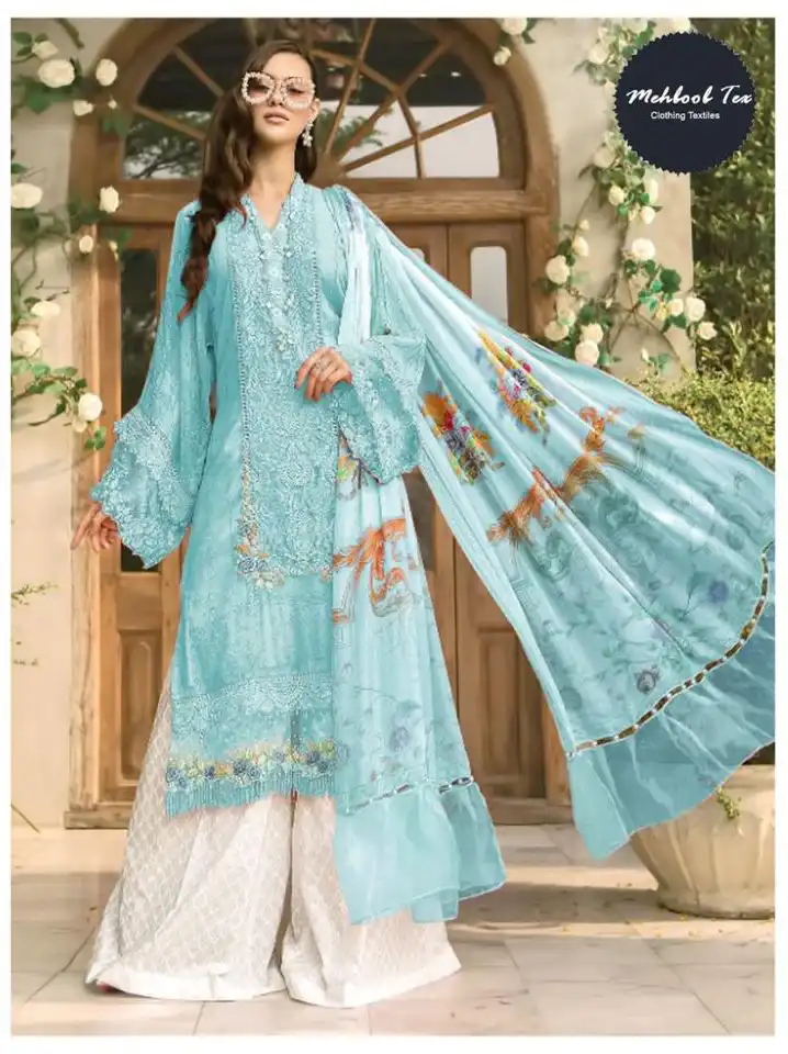 Mehboob Tex 1216 Pure Cotton Wholesale Pakistani Salwar Suits Catalog — Wholesale Salwar Suits, MPA wholesale from Surat - Gallery Image 4