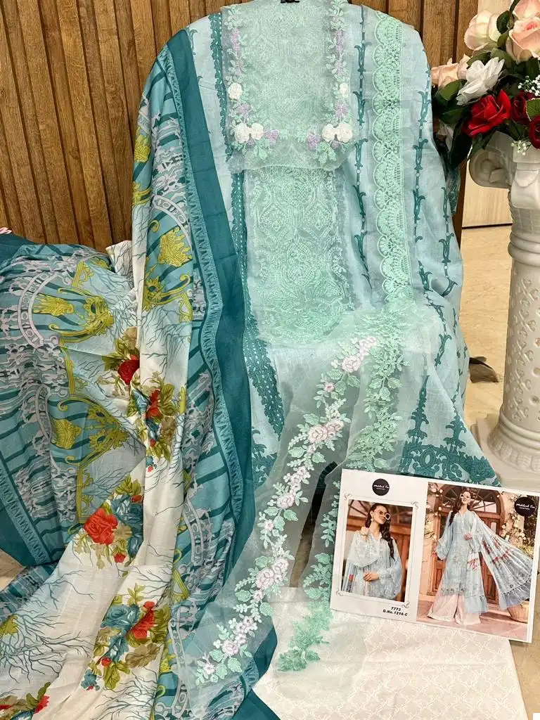 Mehboob Tex 1216 Pure Cotton Wholesale Pakistani Salwar Suits Catalog — Wholesale Salwar Suits, MPA wholesale from Surat - Gallery Image 5