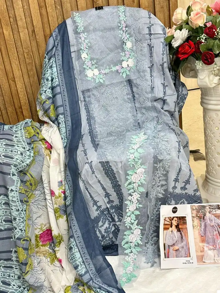 Mehboob Tex 1216 Pure Cotton Wholesale Pakistani Salwar Suits Catalog — Wholesale Salwar Suits, MPA wholesale from Surat - Gallery Image 7
