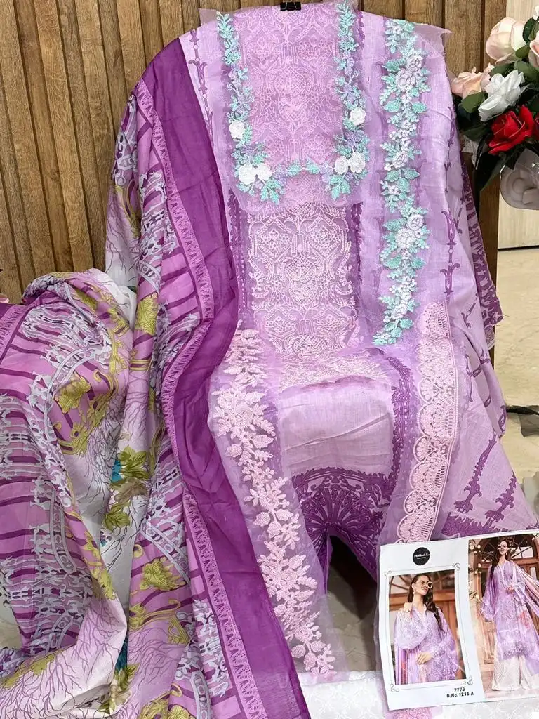 Mehboob Tex 1216 Pure Cotton Wholesale Pakistani Salwar Suits Catalog — Wholesale Salwar Suits, MPA wholesale from Surat - Gallery Image 12