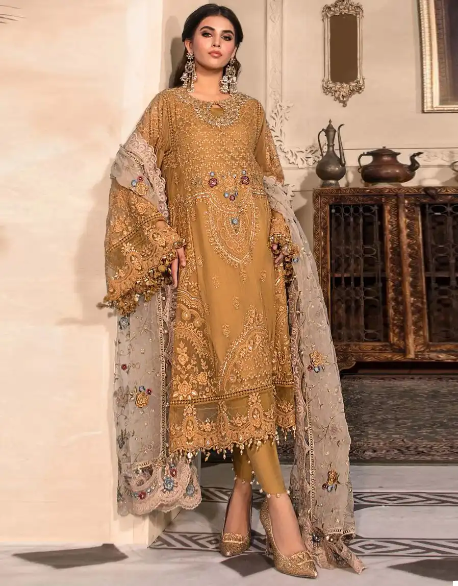 Fepic 1606 Organza Wholesale Heavy Embroidery Pakistani Salwar Suit — Wholesale Salwar Suits, MPA wholesale from Surat — view 1