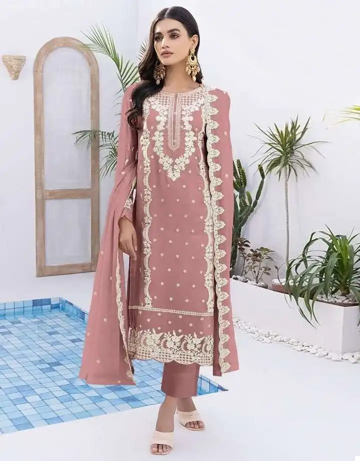 Zarqash 169 Heavy Georgette Wholesale Readymade Pakistani Suit Catalog — Wholesale Salwar Suits, MPA wholesale from Surat — view 1