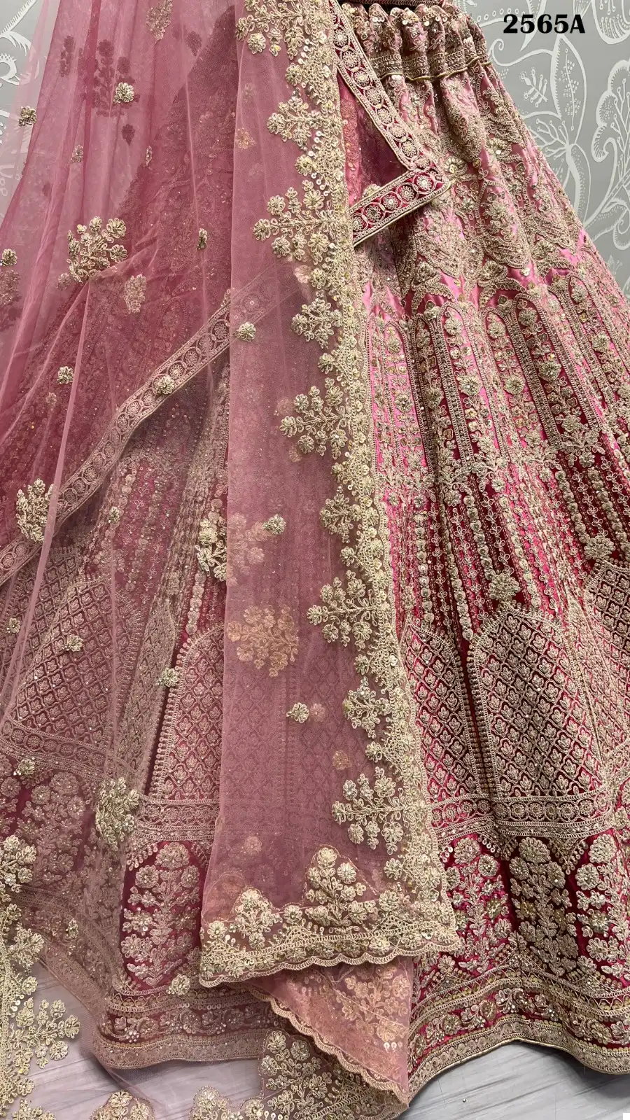 Anjani Art 2565 Velvet Wholesale Bridal Lehenga Catalog — Wholesale Lehenga, MPA wholesale from Surat - Gallery Image 4
