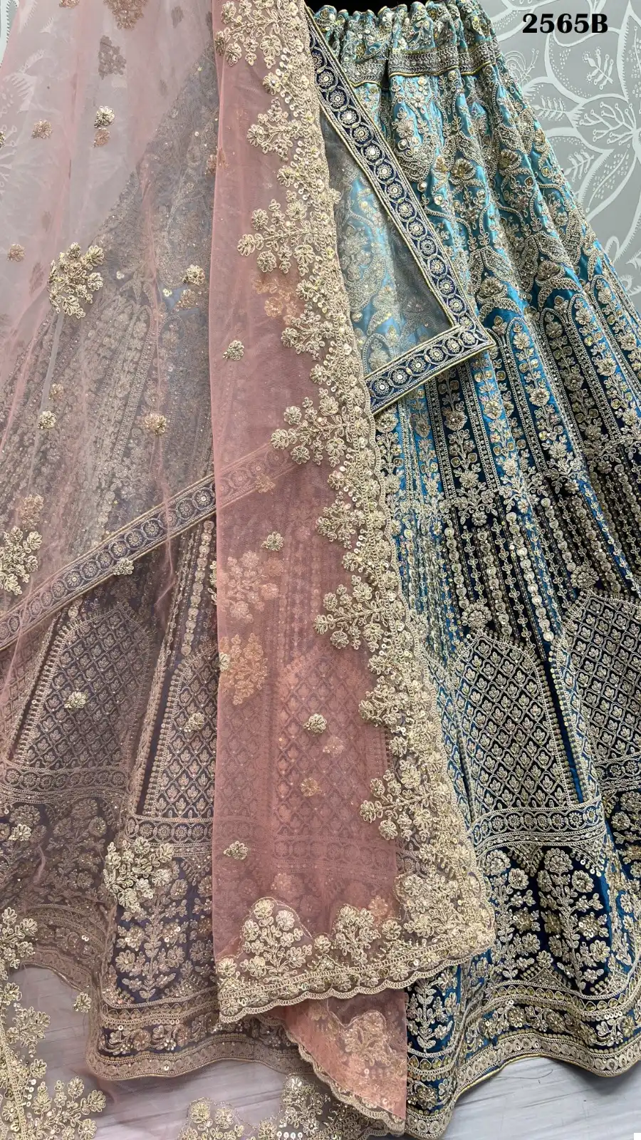 Anjani Art 2565 Velvet Wholesale Bridal Lehenga Catalog — Wholesale Lehenga, MPA wholesale from Surat - Gallery Image 9