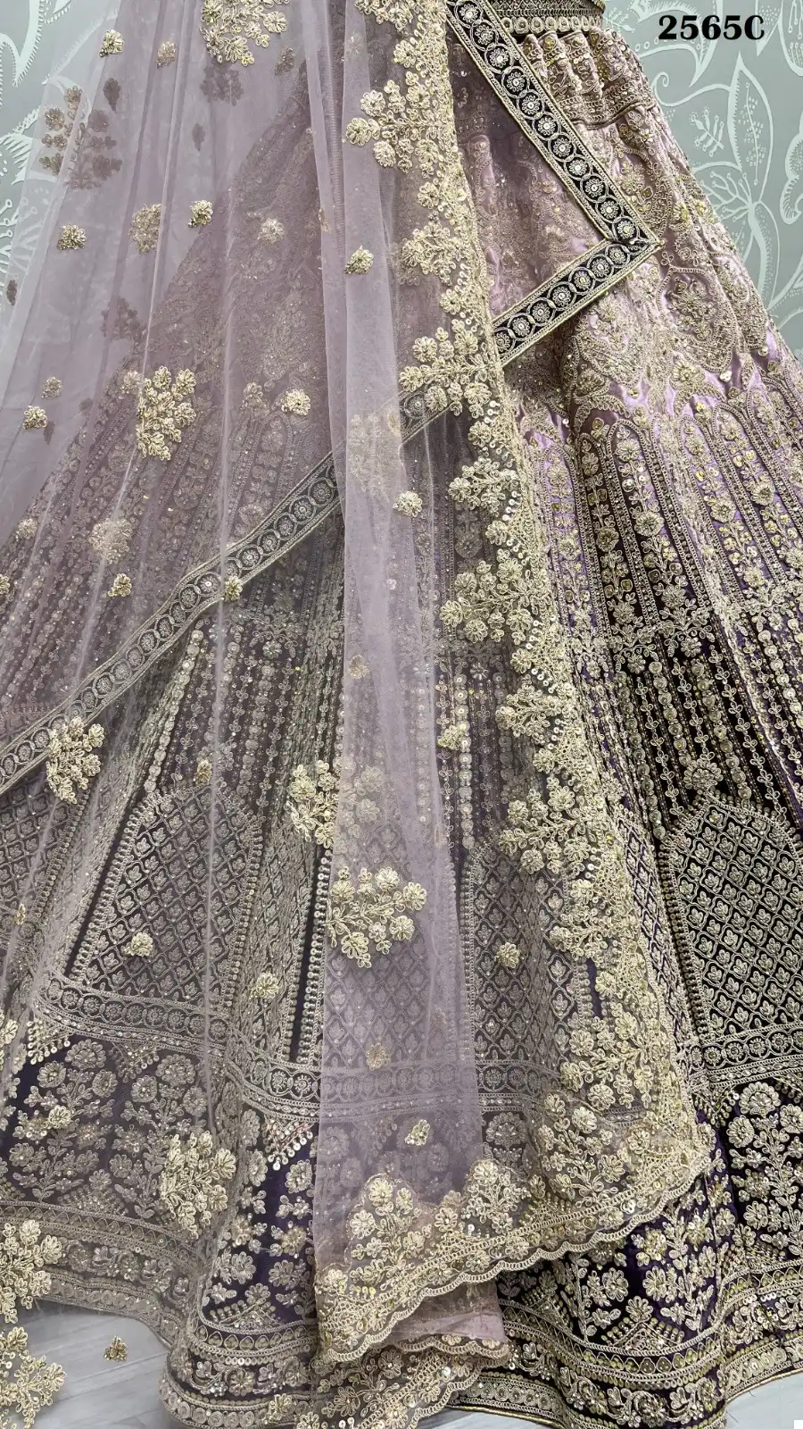 Anjani Art 2565 Velvet Wholesale Bridal Lehenga Catalog — Wholesale Lehenga, MPA wholesale from Surat — view 16
