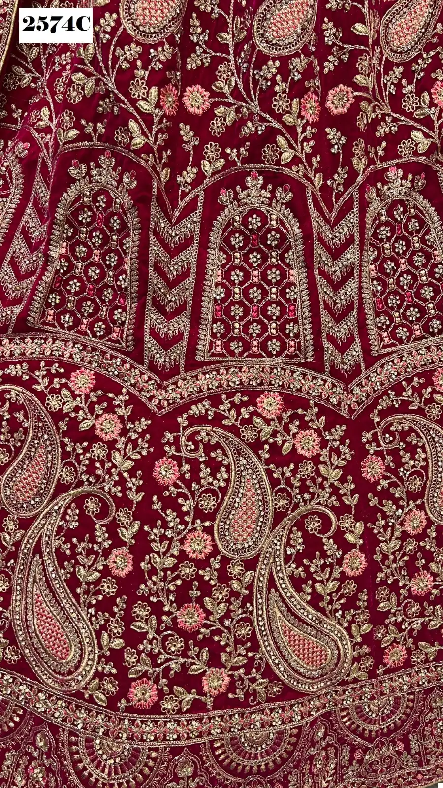 Anjani Art 2574 Velvet Wholesale Bridal Lehenga Catalog — Wholesale Lehenga, MPA wholesale from Surat — view 9