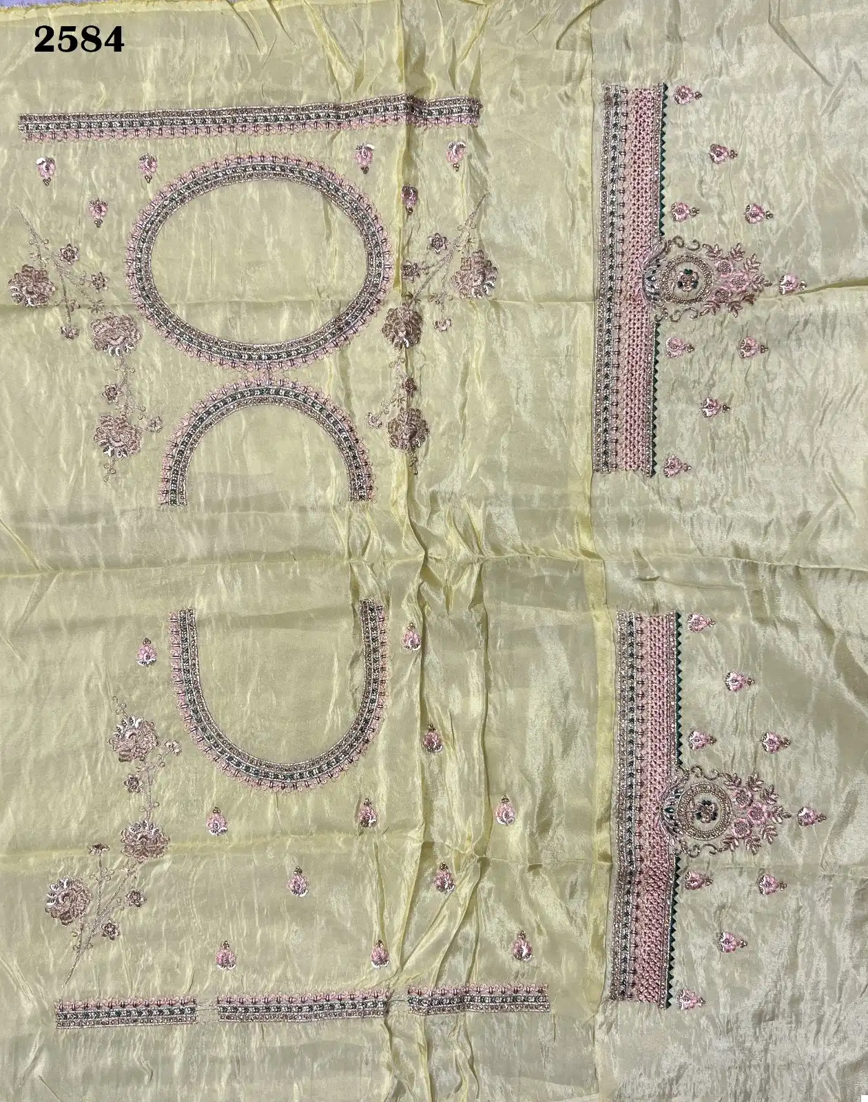 Anjani Art 2584 Dolla Silk Wholesale Lehenga Choli — Wholesale Lehenga, MPA wholesale from Surat - Gallery Image 3