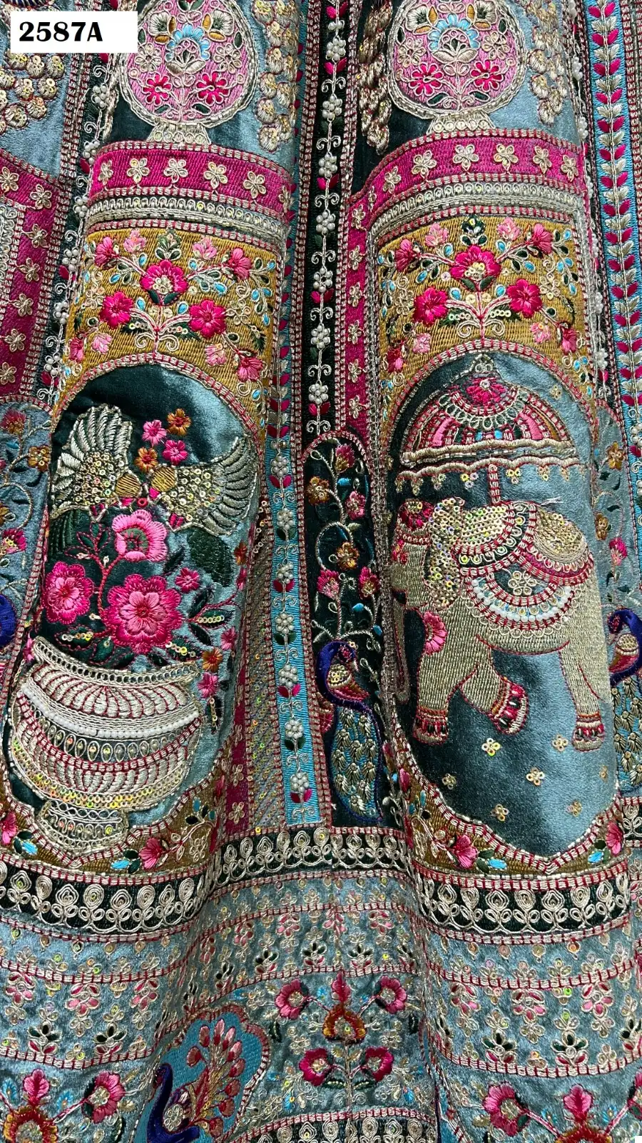 Anjani Art 2587 Velvet Wholesale Lehenga Choli Catalog — Wholesale Lehenga, MPA wholesale from Surat - Gallery Image 10