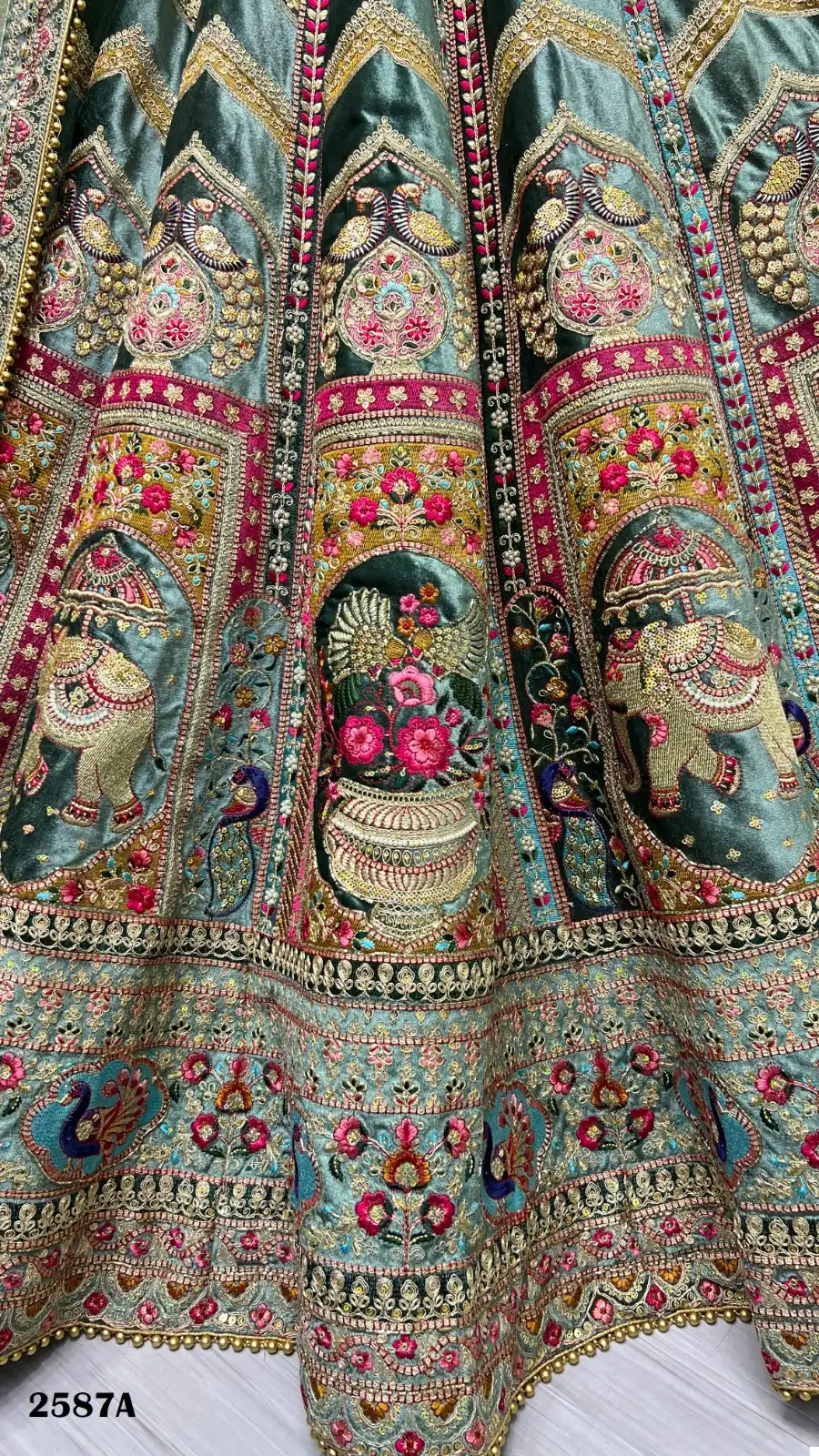 Anjani Art 2587 Velvet Wholesale Lehenga Choli Catalog — Wholesale Lehenga, MPA wholesale from Surat — view 14