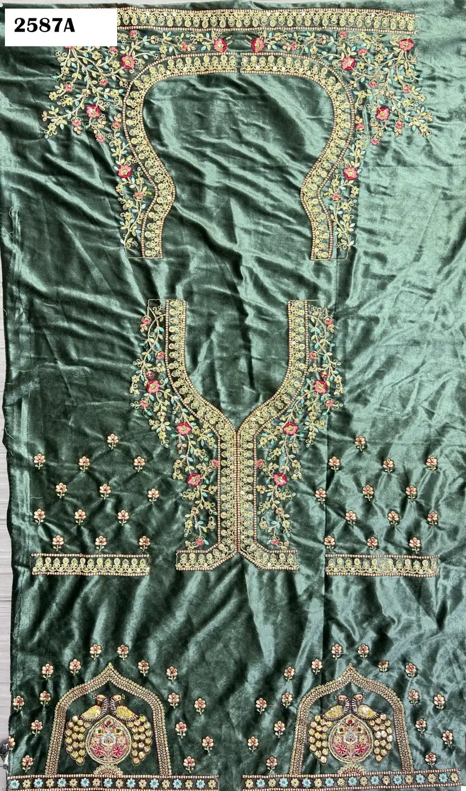 Anjani Art 2587 Velvet Wholesale Lehenga Choli Catalog — Wholesale Lehenga, MPA wholesale from Surat - Gallery Image 7
