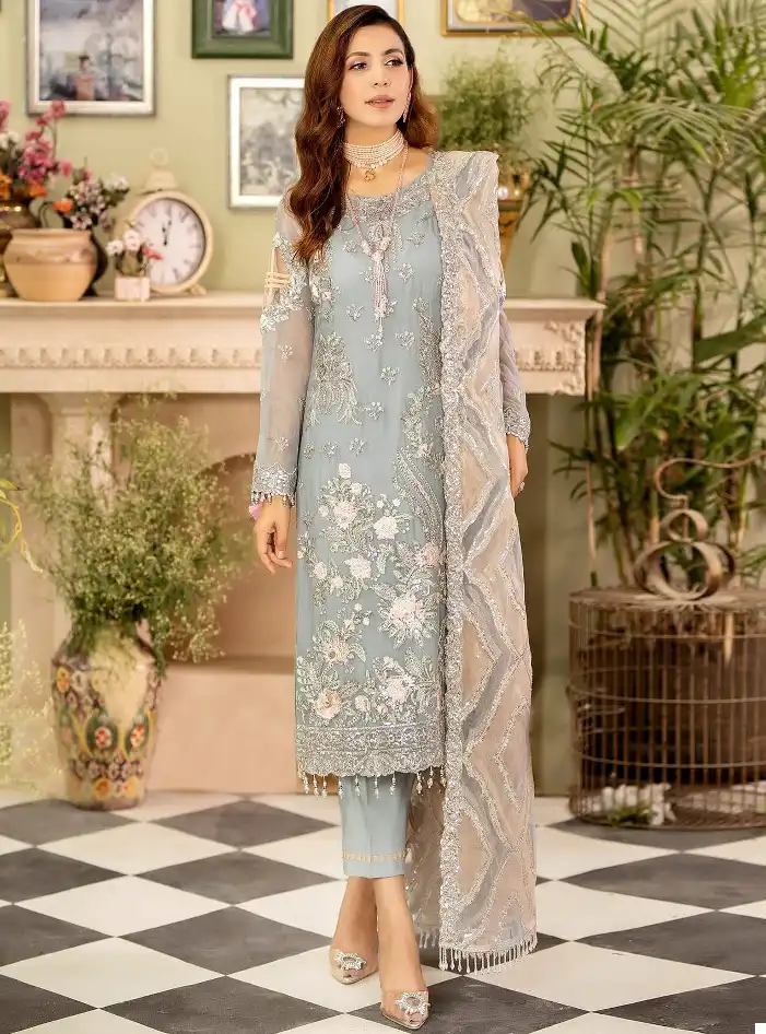 Alif Fashion Aafrin Vol1 Faux Georgette Wholesale Pakistani Salwar Suit Catalog — Wholesale Salwar Suits, MPA wholesale from Surat — view 1