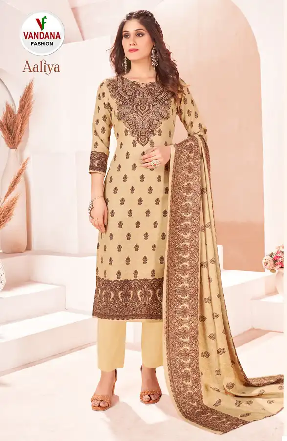 Vandana Aaliya Pashmina Wholesale Winter Wear Salwar Suit Catalog — Wholesale Salwar Suits, MPA wholesale from Surat — Photo 3