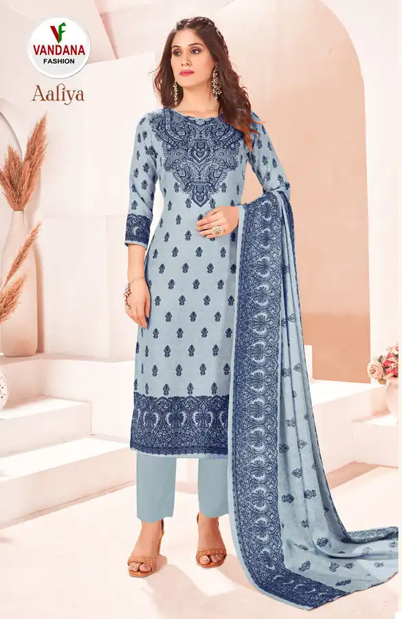 Vandana Aaliya Pashmina Wholesale Winter Wear Salwar Suit Catalog — Wholesale Salwar Suits, MPA wholesale from Surat — Photo 6
