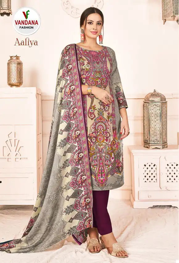 Vandana Aaliya Pashmina Wholesale Winter Wear Salwar Suit Catalog — Wholesale Salwar Suits, MPA wholesale from Surat — Photo 13