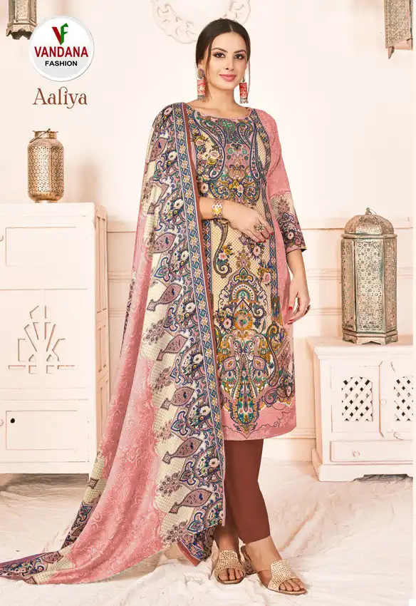 Vandana Aaliya Pashmina Wholesale Winter Wear Salwar Suit Catalog — Wholesale Salwar Suits, MPA wholesale from Surat — Photo 14