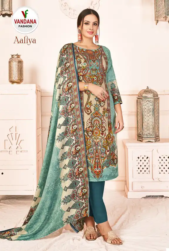 Vandana Aaliya Pashmina Wholesale Winter Wear Salwar Suit Catalog — Wholesale Salwar Suits, MPA wholesale from Surat — Photo 15
