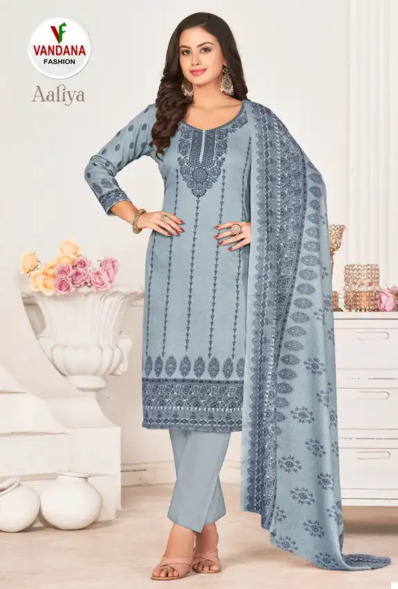 Vandana Aaliya Pashmina Wholesale Winter Wear Salwar Suit Catalog — Wholesale Salwar Suits, MPA wholesale from Surat — Photo 18