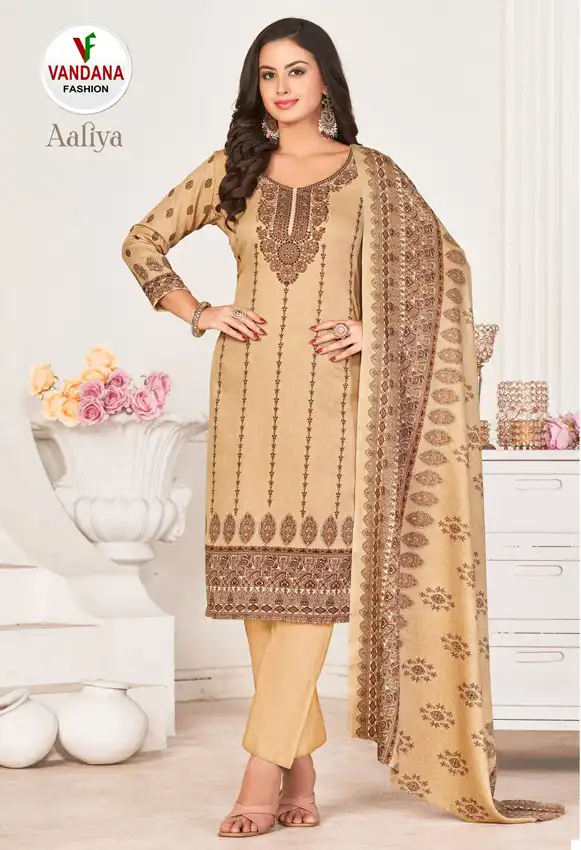Vandana Aaliya Pashmina Wholesale Winter Wear Salwar Suit Catalog — Wholesale Salwar Suits, MPA wholesale from Surat — Photo 20