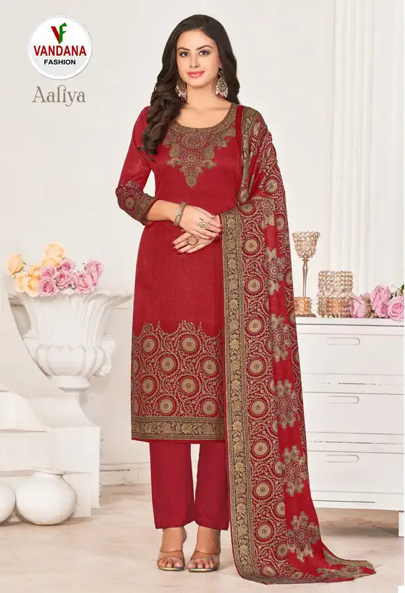 Vandana Aaliya Pashmina Wholesale Winter Wear Salwar Suit Catalog — Wholesale Salwar Suits, MPA wholesale from Surat — Photo 23