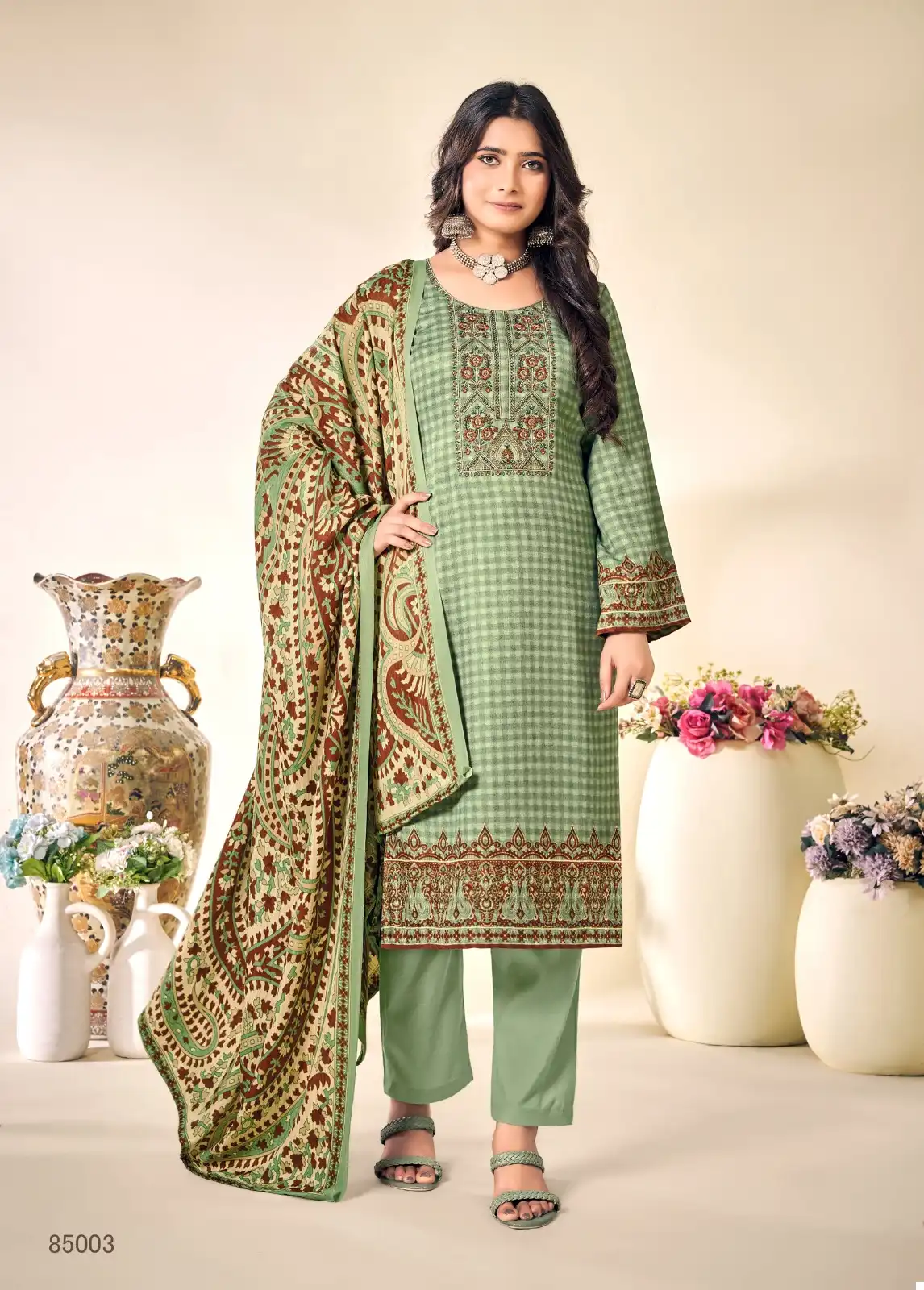 Skt Suits Alison Pashmina Wholesale Embroidery Work Winter Wear Salwar Suits Catalog — Wholesale Salwar Suits, MPA wholesale from Surat - Gallery Image 6