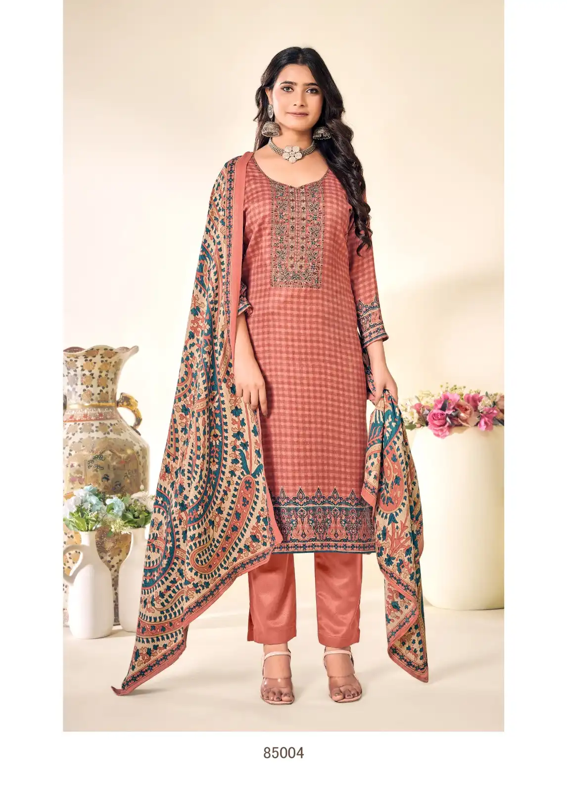 Skt Suits Alison Pashmina Wholesale Embroidery Work Winter Wear Salwar Suits Catalog — Wholesale Salwar Suits, MPA wholesale from Surat - Gallery Image 8