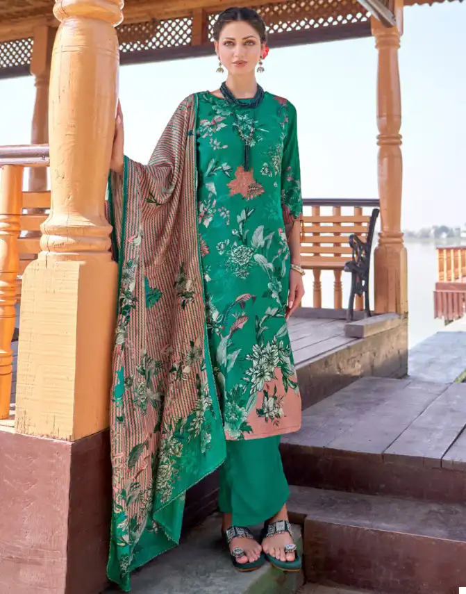 Alok Suits Kanchi Pashmina Wholesale Fancy Hand Work Winter Wear Salwar Suit Catalog — Wholesale Salwar Suits, Alok Suit wholesale from Surat — view 1