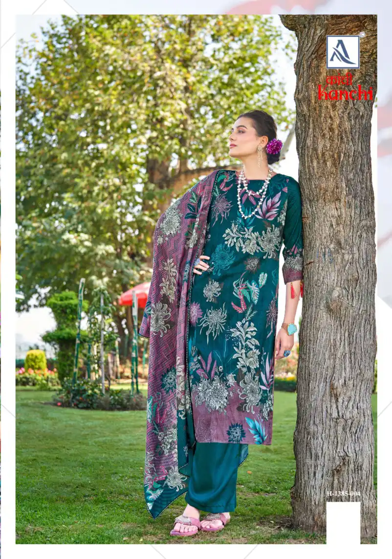 Alok Suits Kanchi Pashmina Wholesale Fancy Hand Work Winter Wear Salwar Suit Catalog — Wholesale Salwar Suits, Alok Suit wholesale from Surat - Gallery Image 5