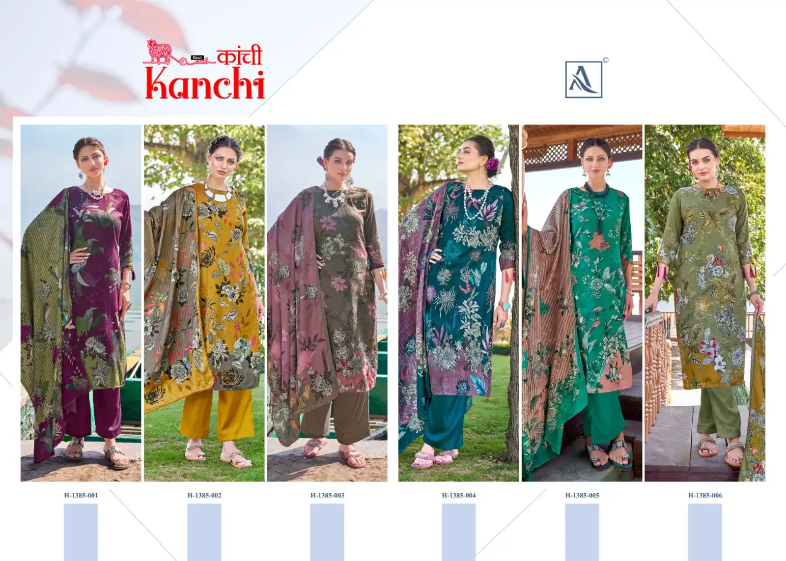 Alok Suits Kanchi Pashmina Wholesale Fancy Hand Work Winter Wear Salwar Suit Catalog — Wholesale Salwar Suits, Alok Suit wholesale from Surat — view 7