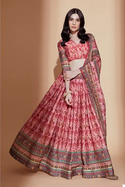 Aawiya Amora Vol 1 Chinon Wholesale Semi Stitched Lehenga Catalog — Wholesale Lehenga, MPA wholesale from Surat - Gallery Image 2