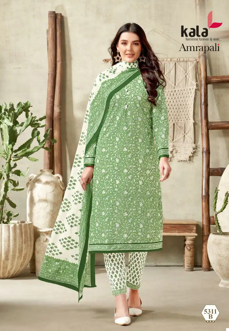 Kala Fashion Amrapali Vol 1 Pure Premium Cotton Wholesale Dress Material Catalog — Wholesale Salwar Suits, MPA wholesale from Surat — view 9